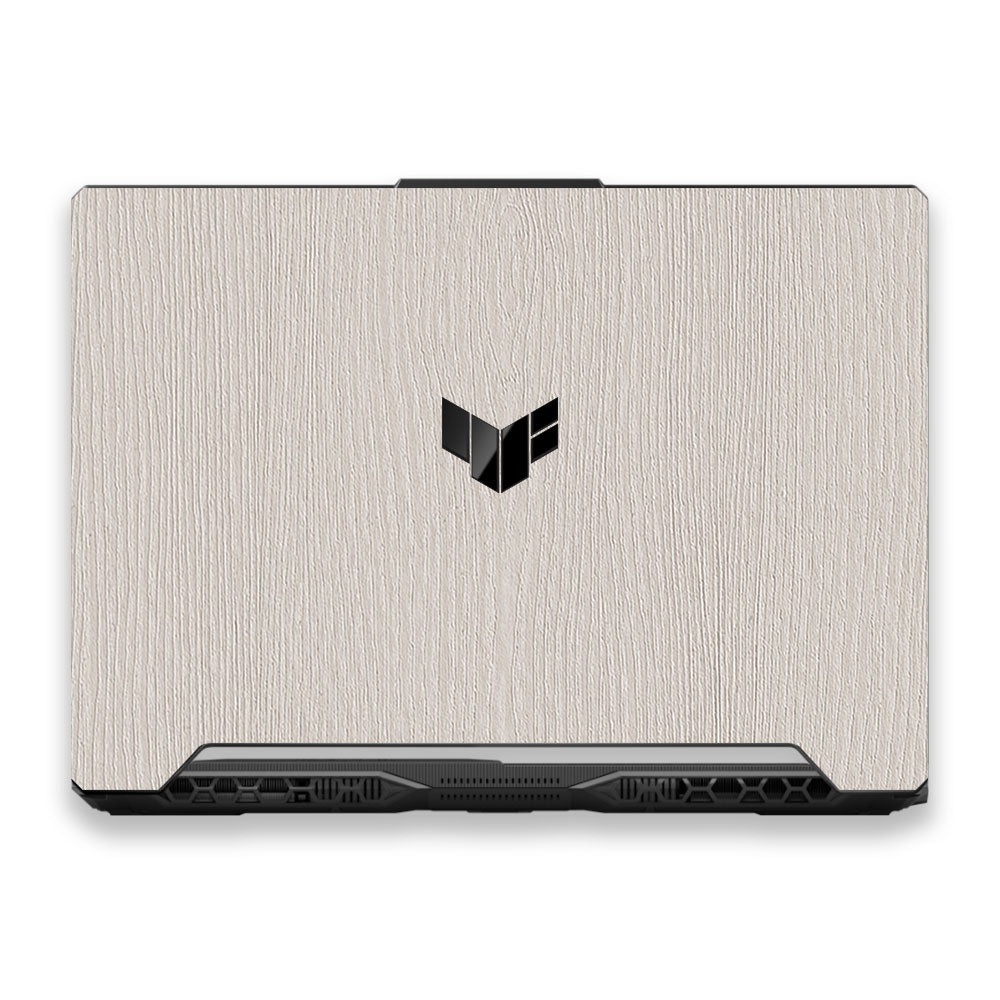 Textured White Wood Asus TUF F15 FX506 & A15 FA506 Laptop Skin