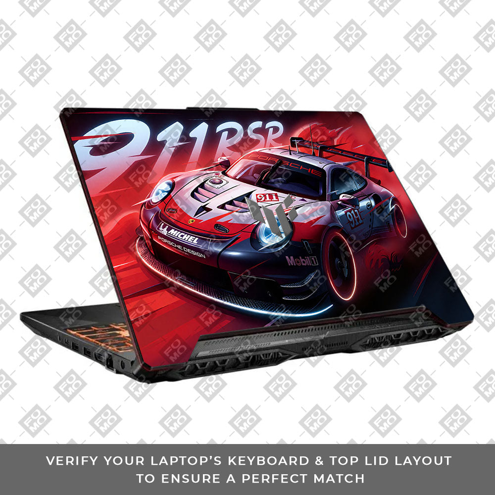 Porsche 911 RSR Asus TUF F15 FX506 & A15 FA506 Laptop Skin