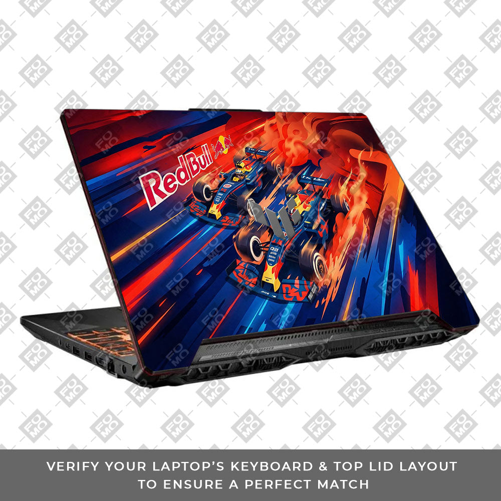 Red Bull Racing Velocity Asus TUF F15 FX506 & A15 FA506 Laptop Skin