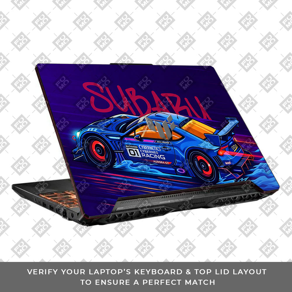 Subaru BRZ Asus TUF F15 FX506 & A15 FA506 Laptop Skin