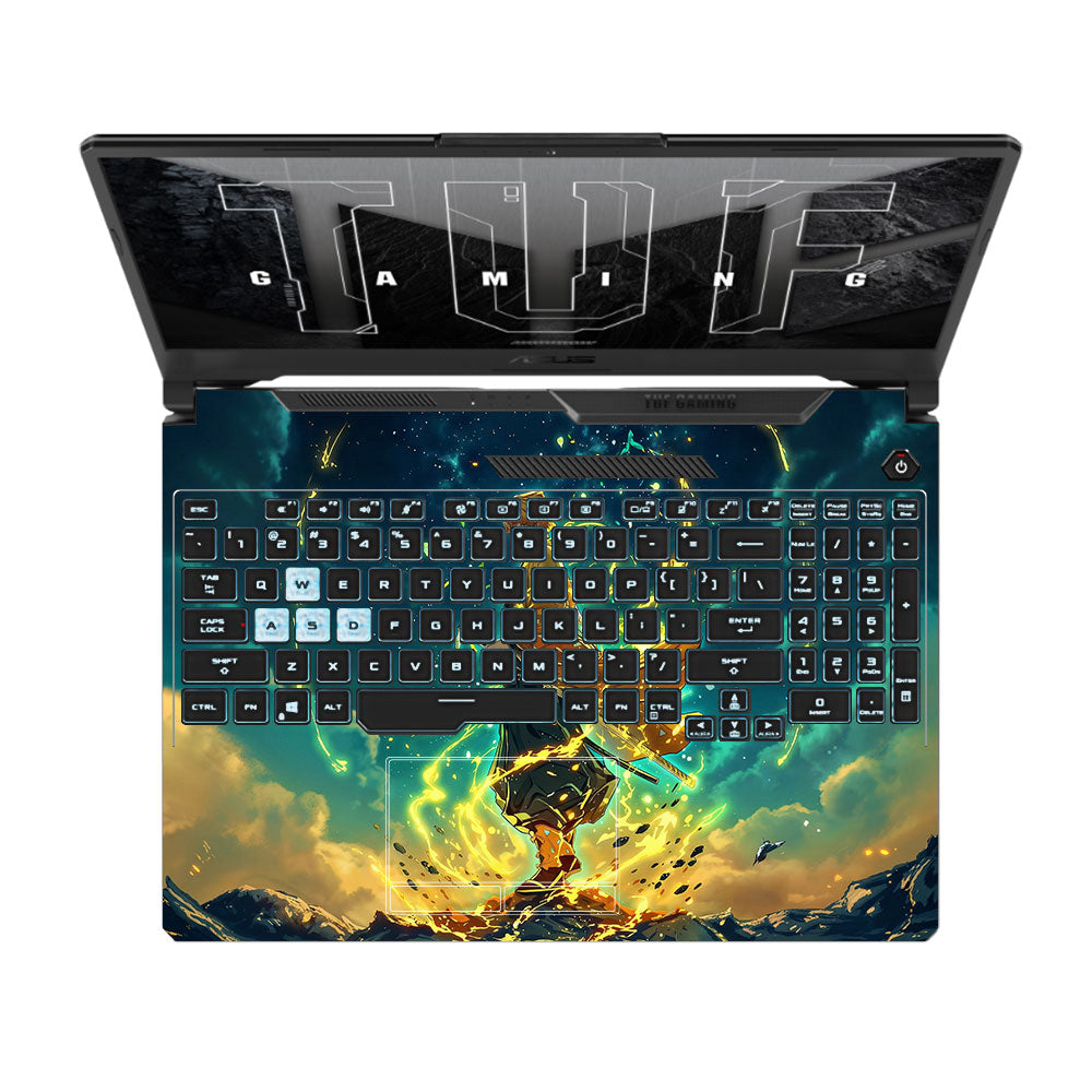 Zenitsu Thunder God Asus TUF F15 FX506 & A15 FA506 Laptop Skin
