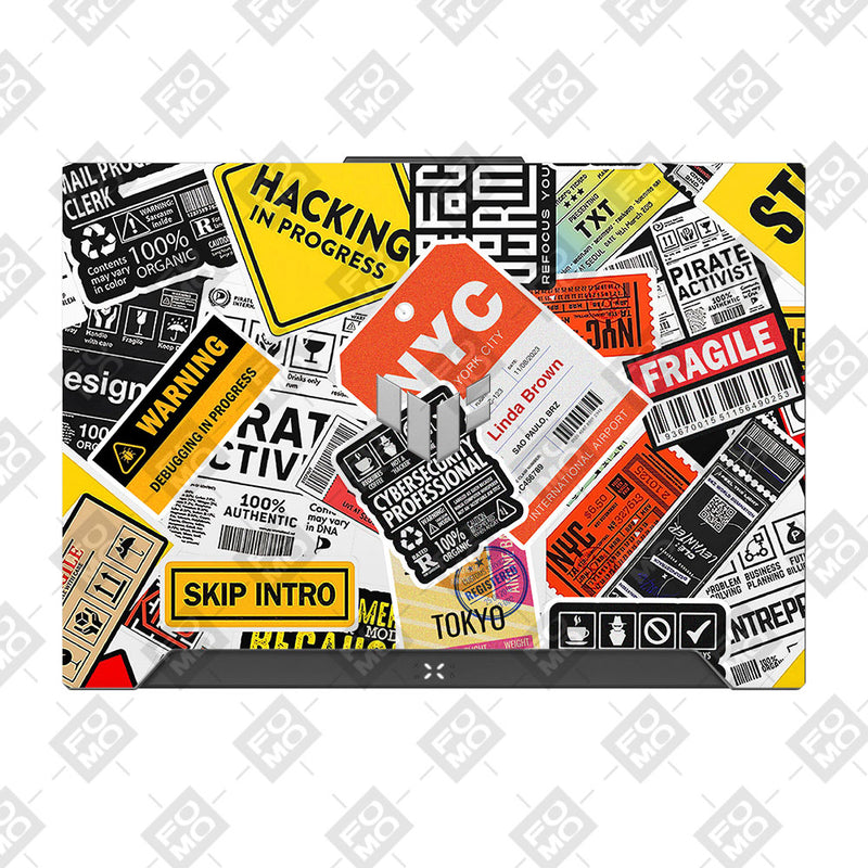 Tech Aesthetic Sticker Collage Asus TUF F15 FX507 & A15 FA507 Laptop S