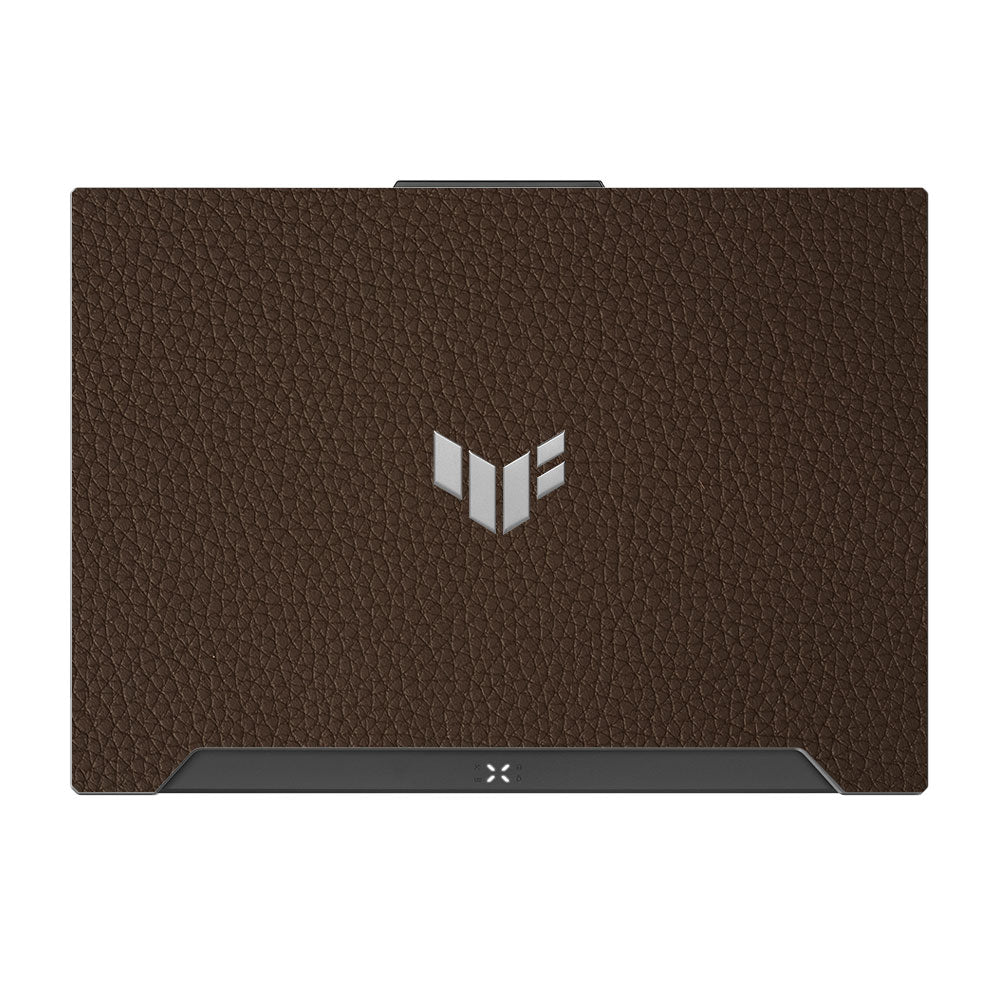 Textured Brown Leather Asus TUF F15 FX507 & A15 FA507 Laptop Skin