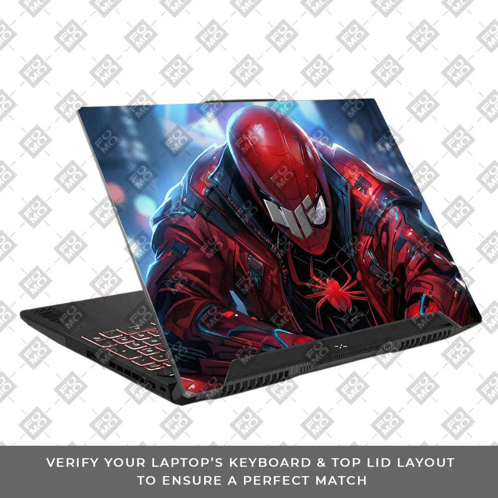 SpiderMan High Tech Hero Asus TUF F15 FX507 & A15 FA507 3D Laptop Skin