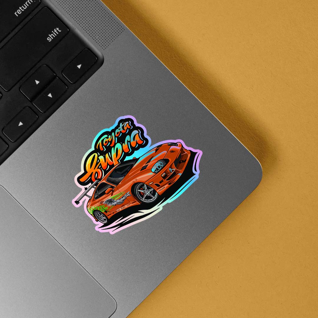 Toyota Supra Holographic Stickers
