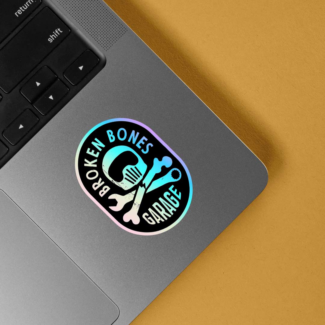 Beoken Bones Garage Holographic Stickers