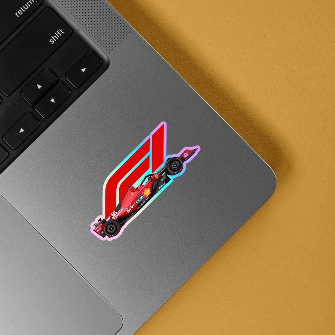 Ferrari Formula Holographic Stickers