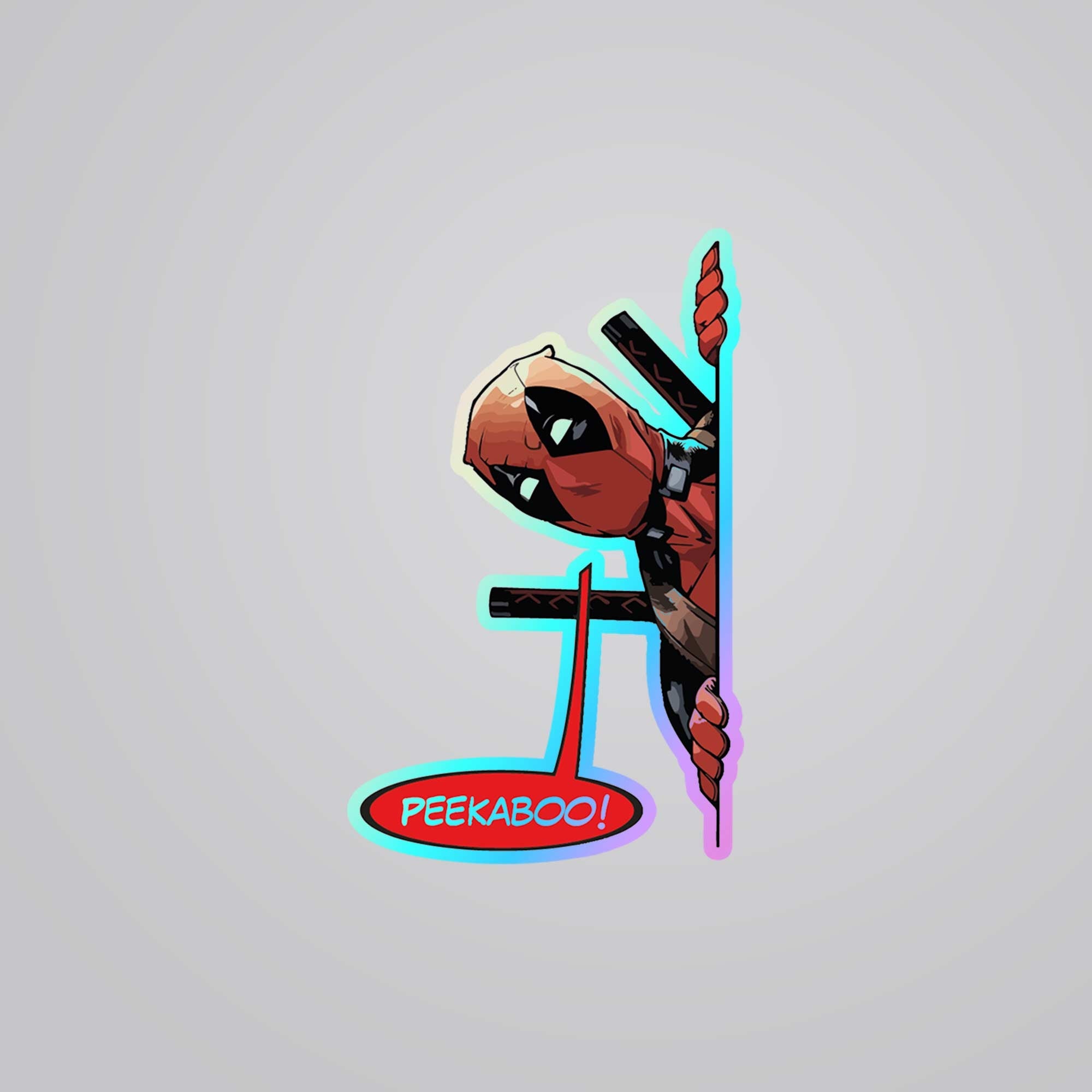 Fomo-Store Holographic Stickers Movies Deadpool Peekaboo