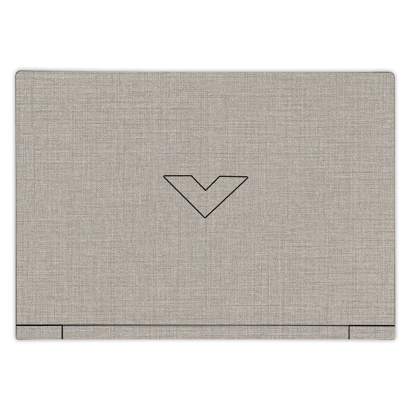Textured Fabric Grey HP Victus Laptop Skin