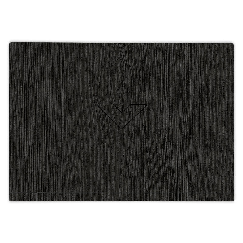 Textured Black Wood HP Victus Laptop Skin