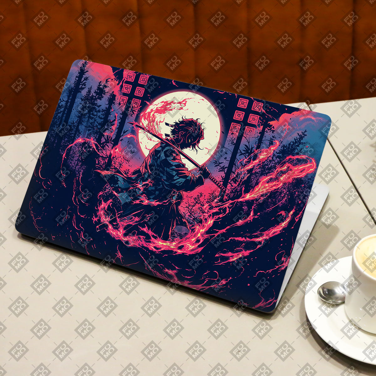 Tanjiro's Flame of Ember Anime Laptop Skin
