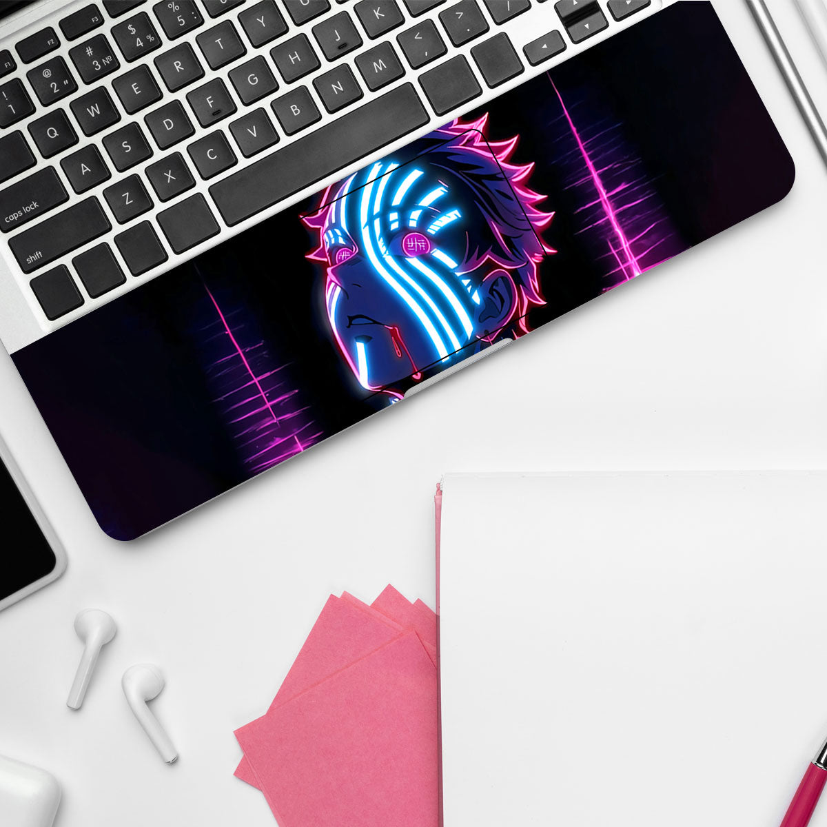 Demon Akaza from Demon Slayer Anime Laptop Skin