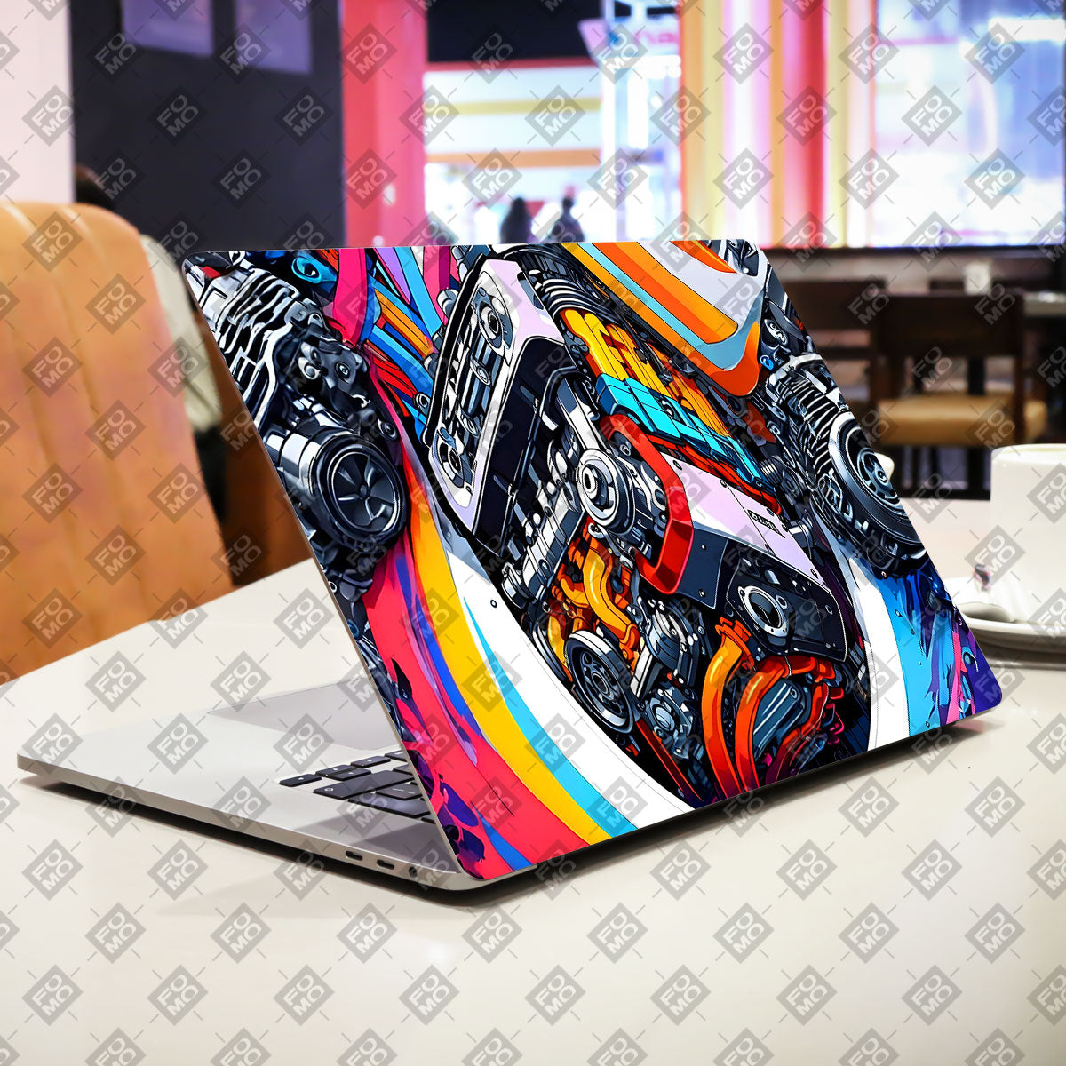 Power in Motion Cars & Bikes Laptop Skin