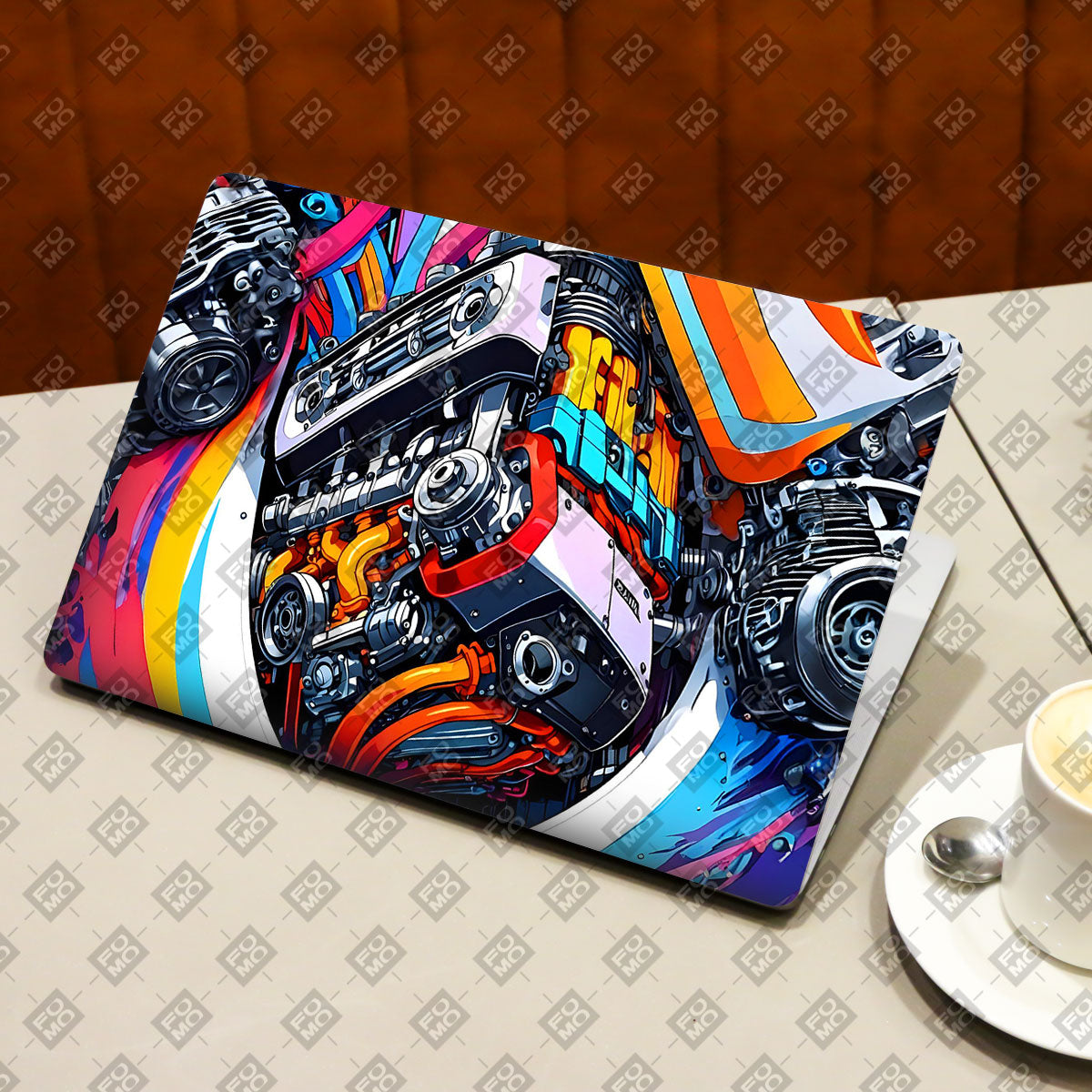Power in Motion Cars & Bikes Laptop Skin