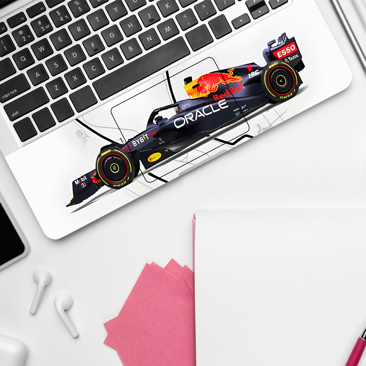 Red Bull Racing in Action Cars & Bikes Laptop Skin