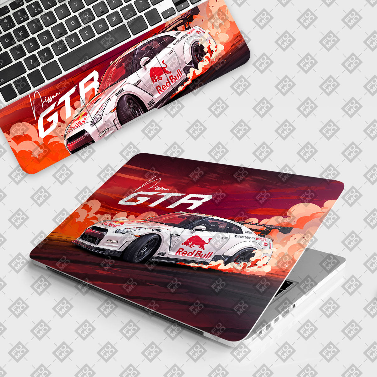 Nissan GTR Red Bull Drift Fury Cars & Bikes Laptop Skin