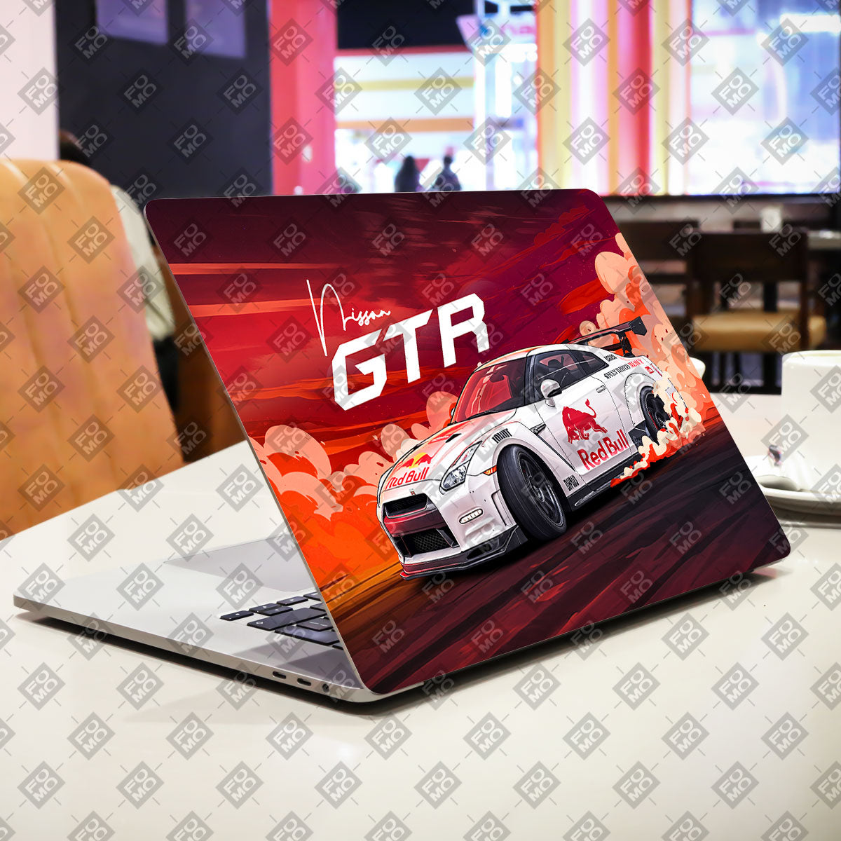 Nissan GTR Red Bull Drift Fury Cars & Bikes Laptop Skin