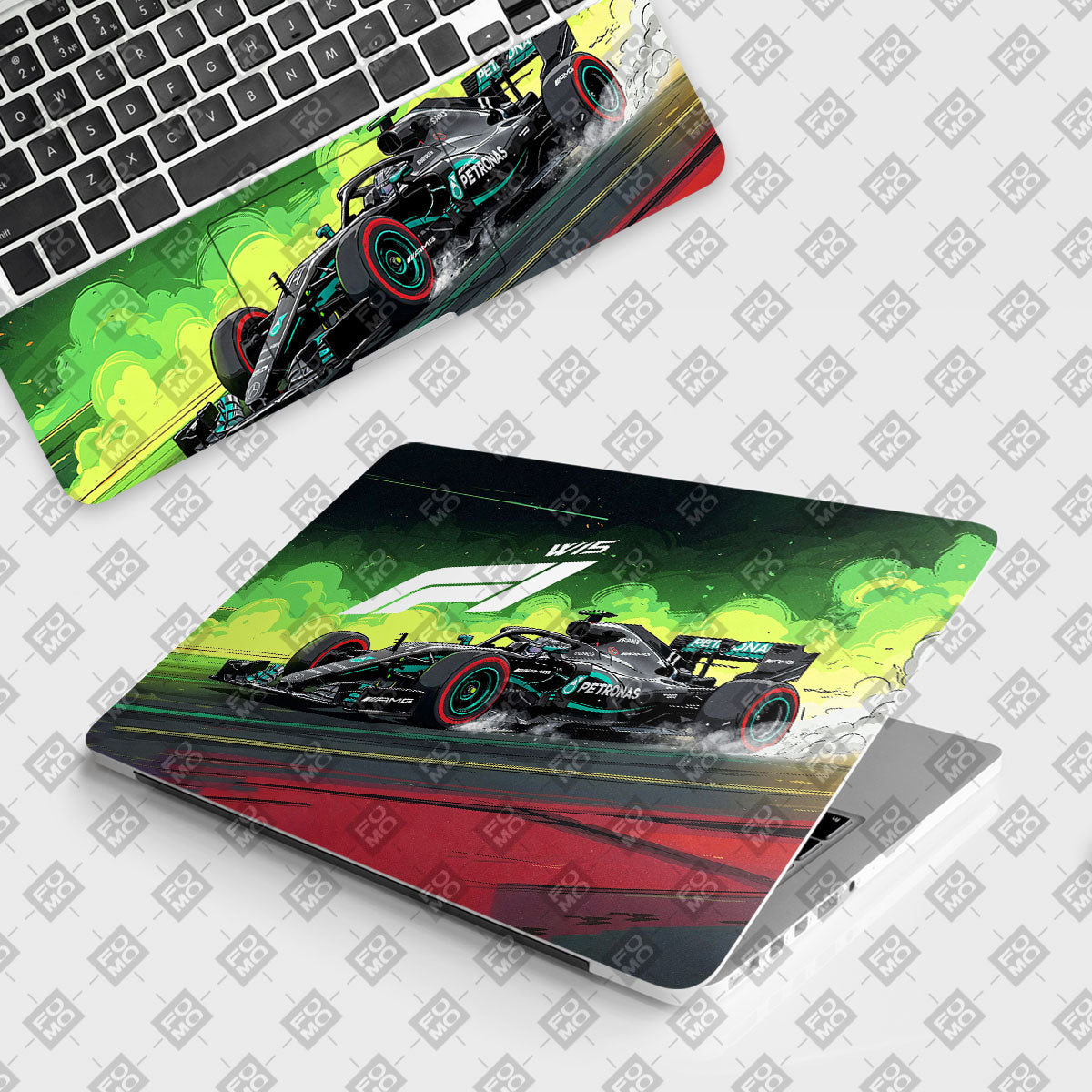 W15 F1 Red Bull x AMG Velocity Cars & Bikes Laptop Skin