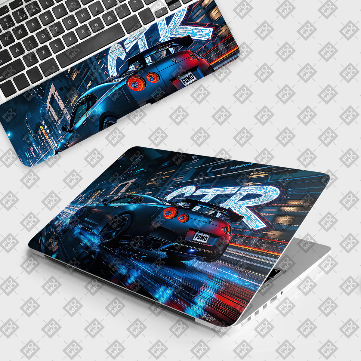 Neon GTR Nights Cars & Bikes Laptop Skin