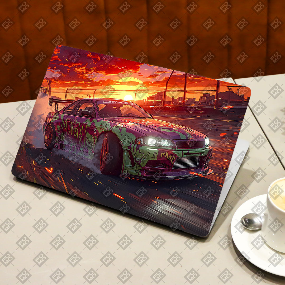 Tokyo Drift Vibes Cars & Bikes Laptop Skin