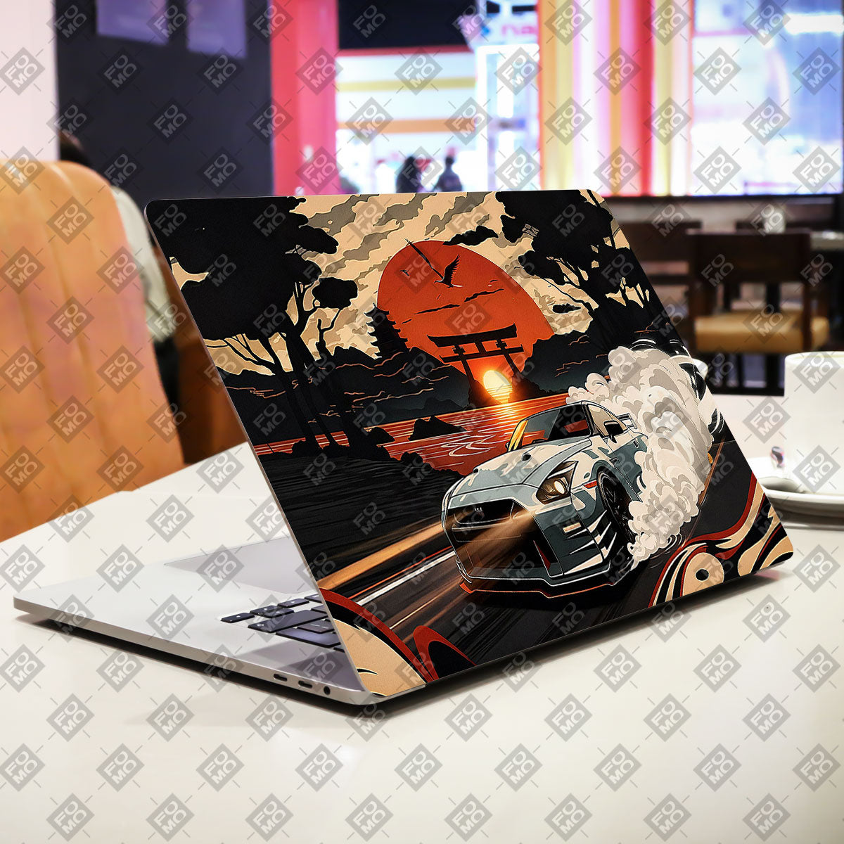 Samurai Rising Sun GTR Cars & Bikes Laptop Skin