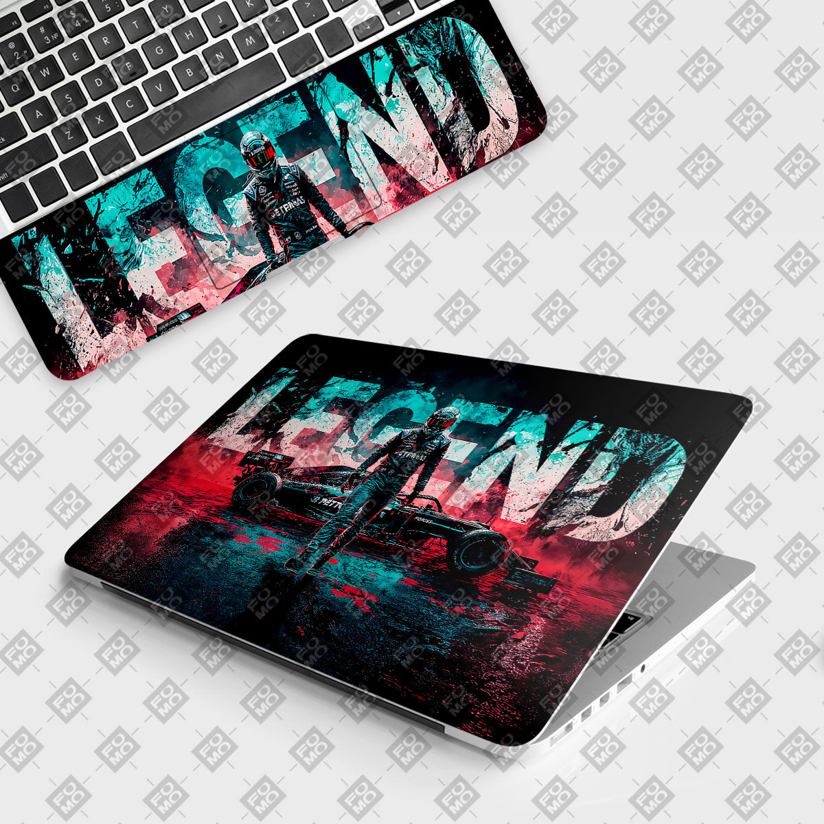 F1 Legend Racer Cars & Bikes Laptop Skin