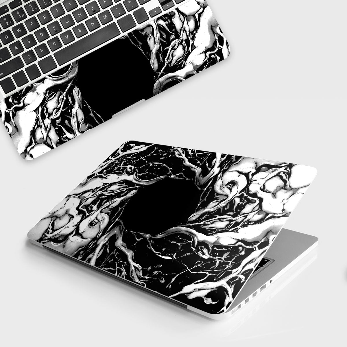 Spiderman Web Black Comics Laptop Skin