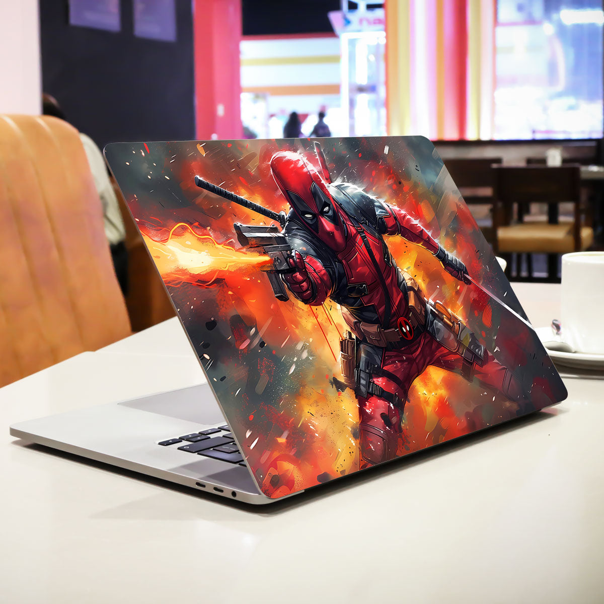Deadpool in Action Comics Laptop Skin