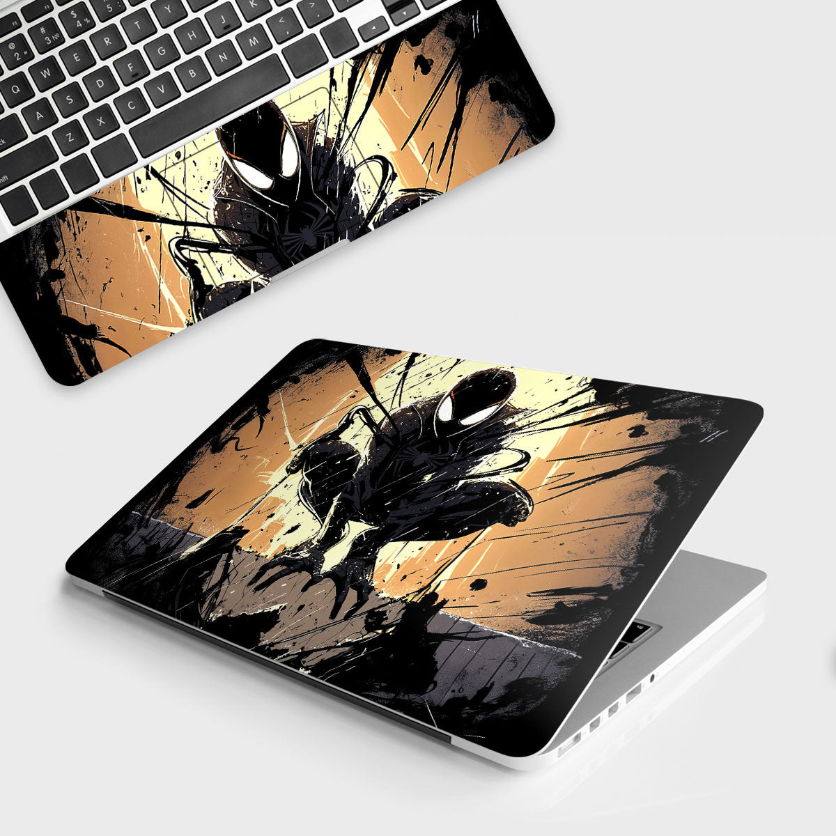 Shadow Spiderman Comics Laptop Skin