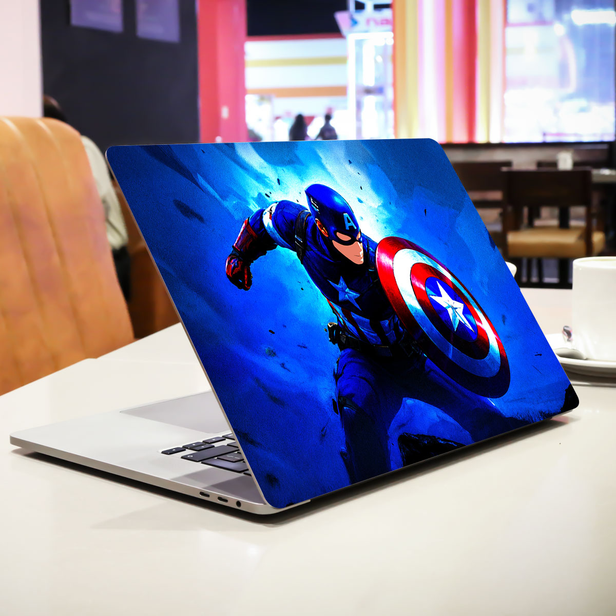 Shield of Justice Captain America Comics Laptop Skin