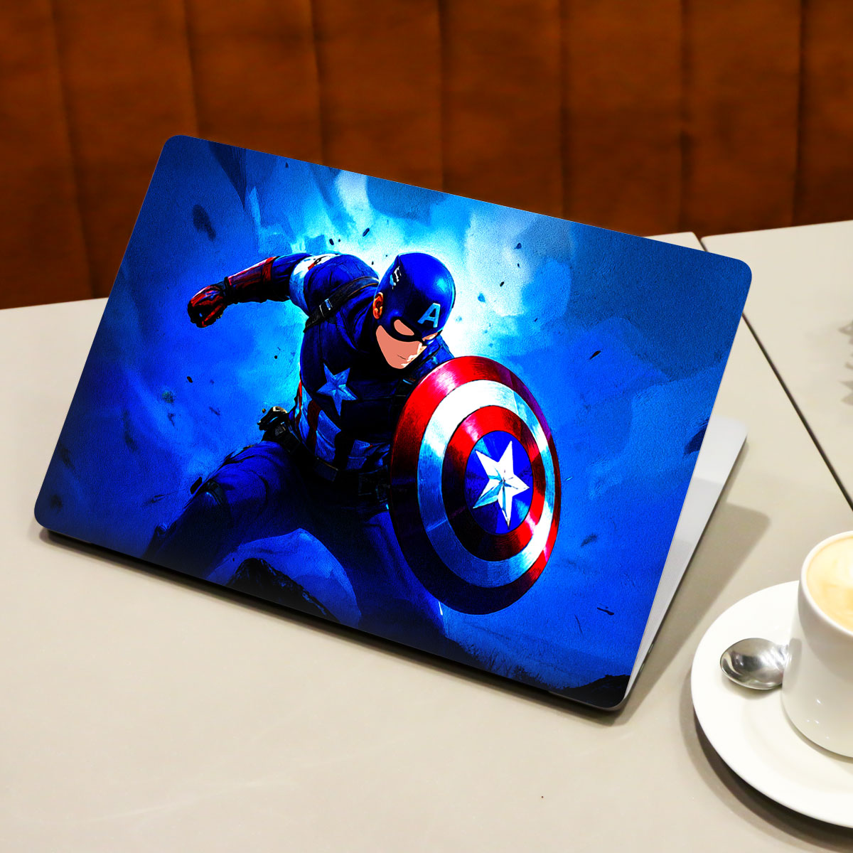 Shield of Justice Captain America Comics Laptop Skin