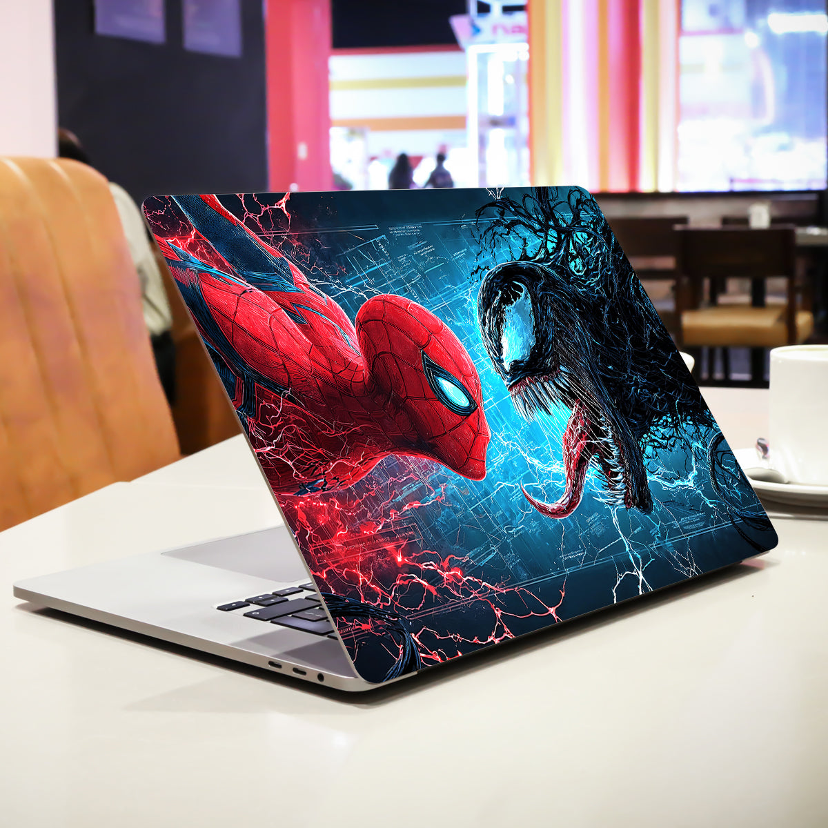 Spider-Man vs Venom Comics Laptop Skin