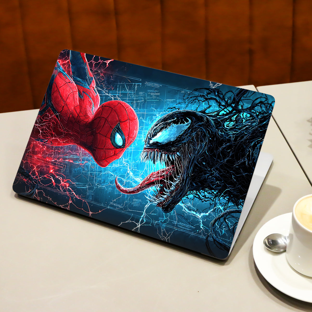 Spider-Man vs Venom Comics Laptop Skin