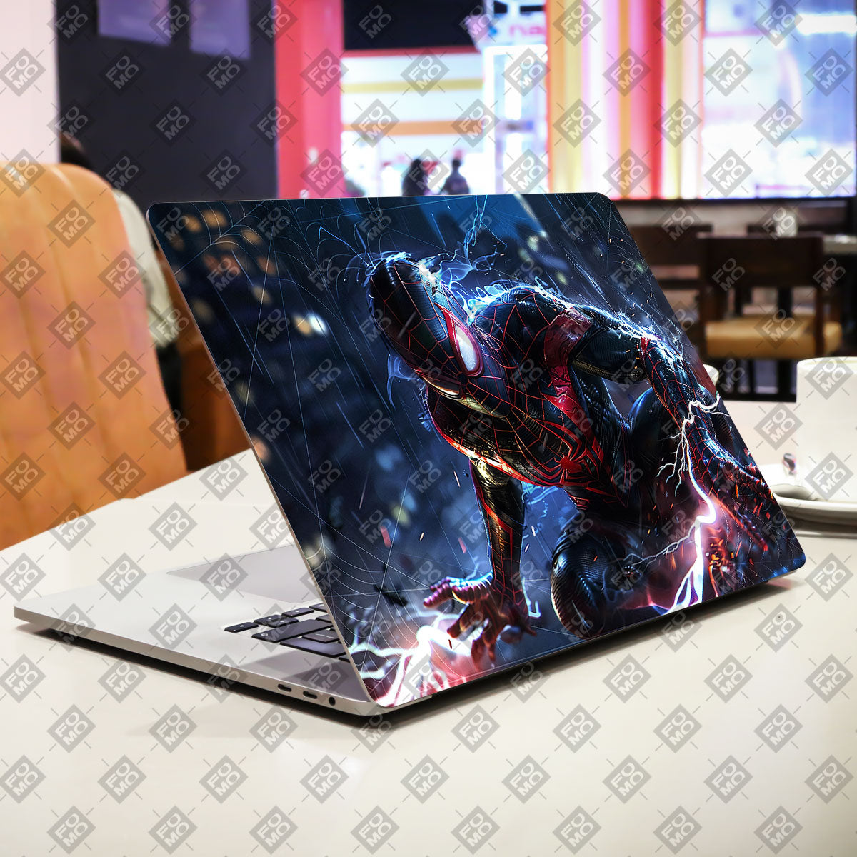 Miles Morales Shockwave Comic Laptop Skin