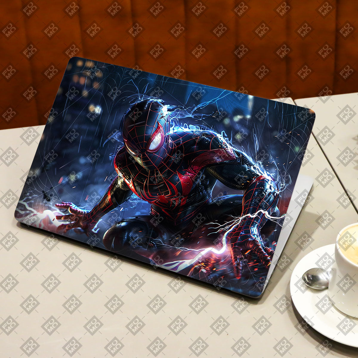 Miles Morales Shockwave Comic Laptop Skin
