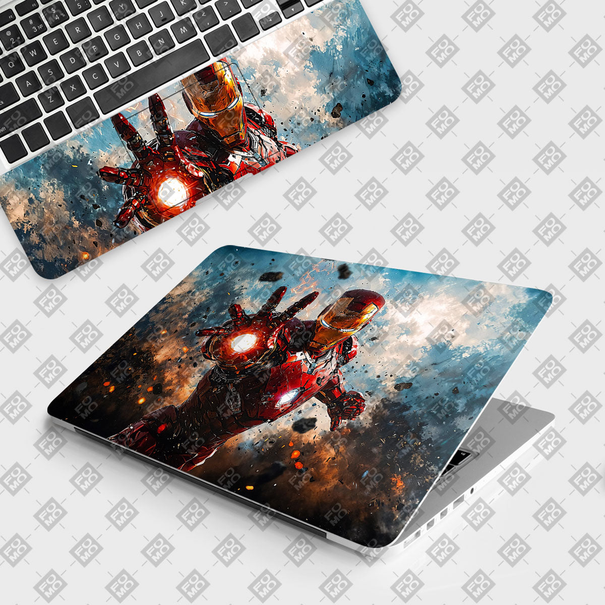 Iron Impact The Arc Reactor Unleashed Comics Laptop Skin