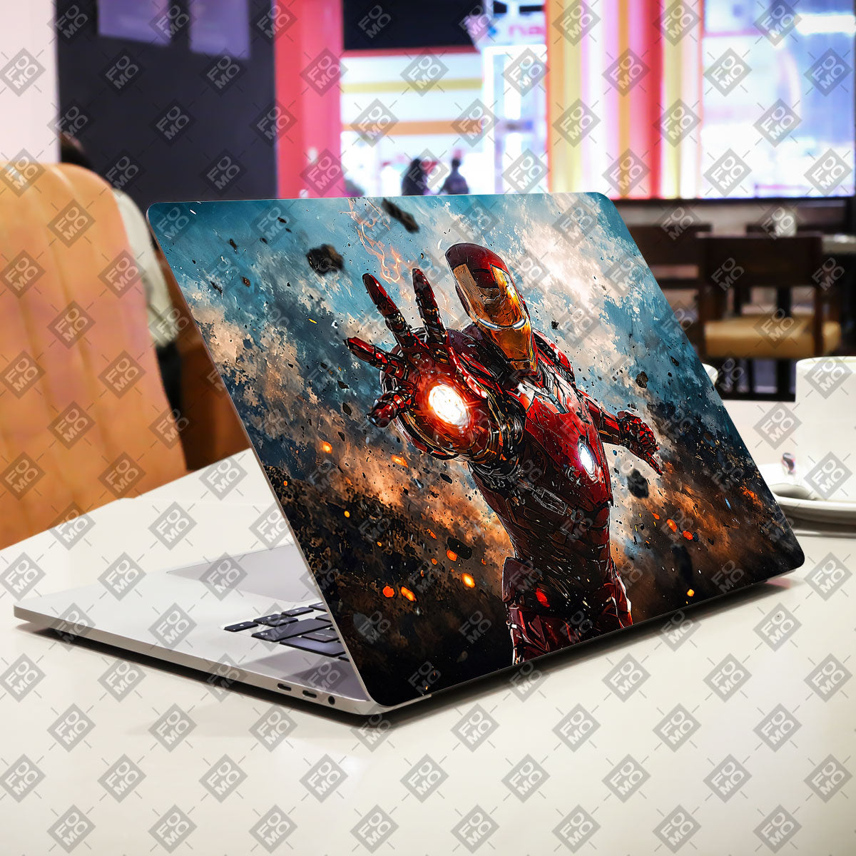 Iron Impact The Arc Reactor Unleashed Comics Laptop Skin