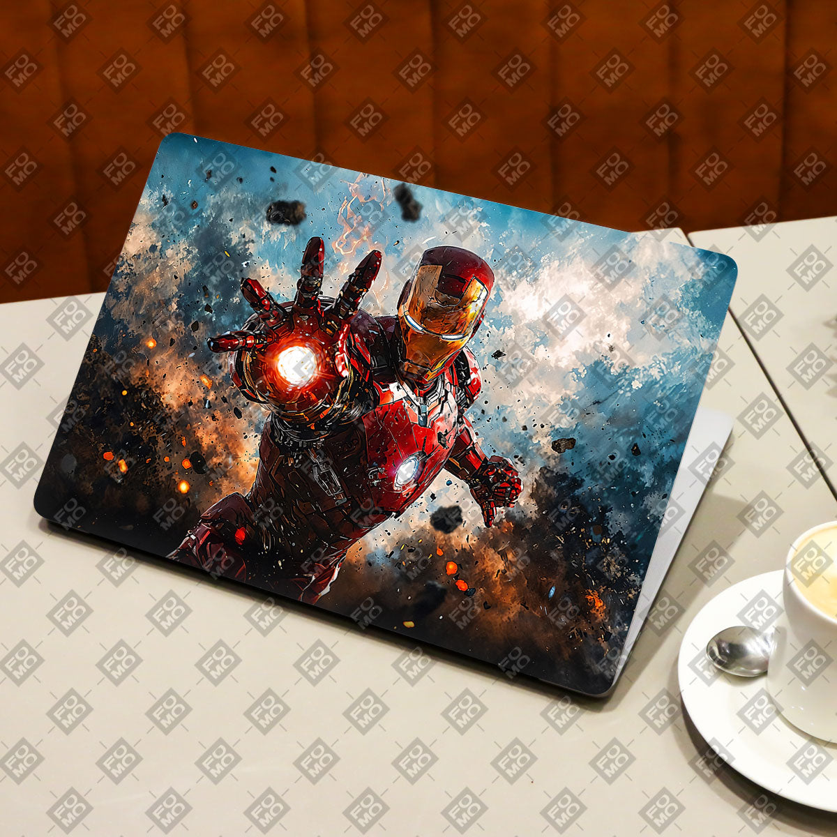 Iron Impact The Arc Reactor Unleashed Comics Laptop Skin