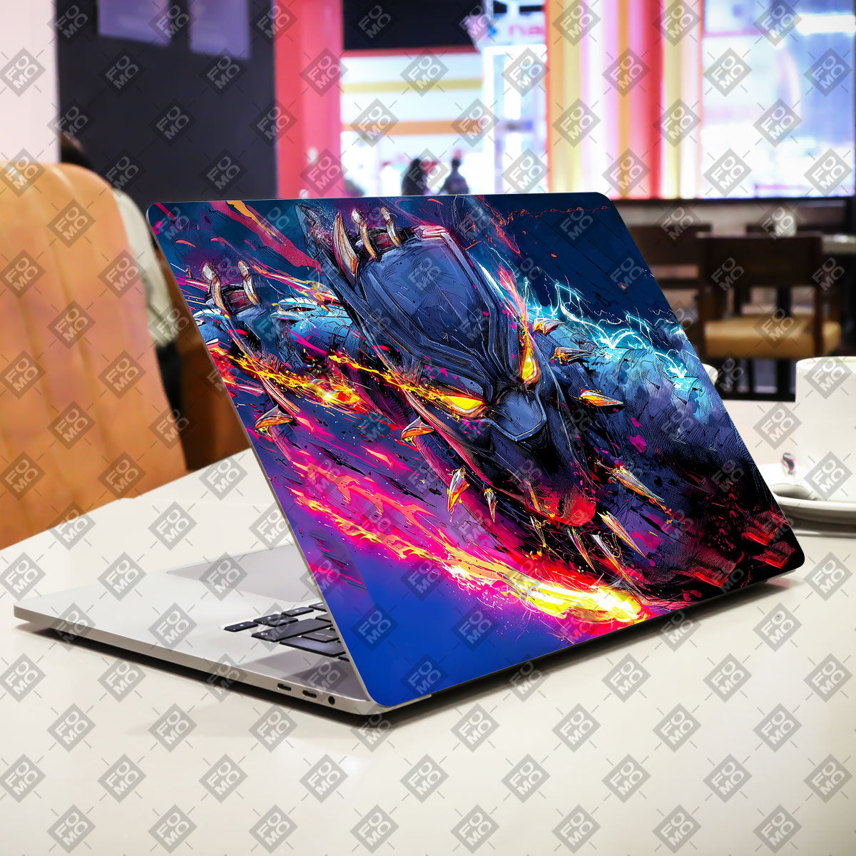 Vibranium Fury Wakandan Charge Comics Laptop Skin