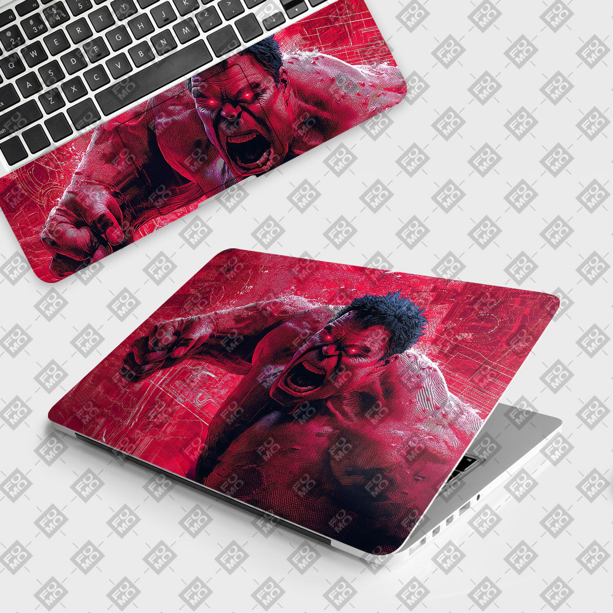 Gamma Rage Red Hulk Comics Laptop Skin