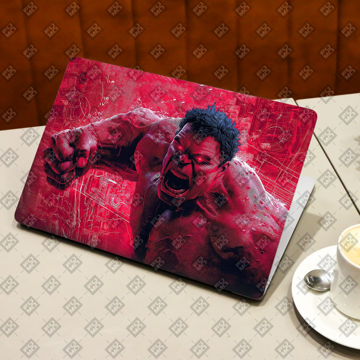 Gamma Rage Red Hulk Comics Laptop Skin