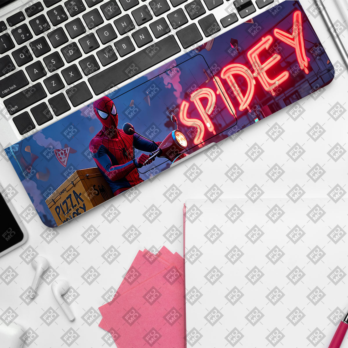 Pizza Spidey Comic Laptop Skin