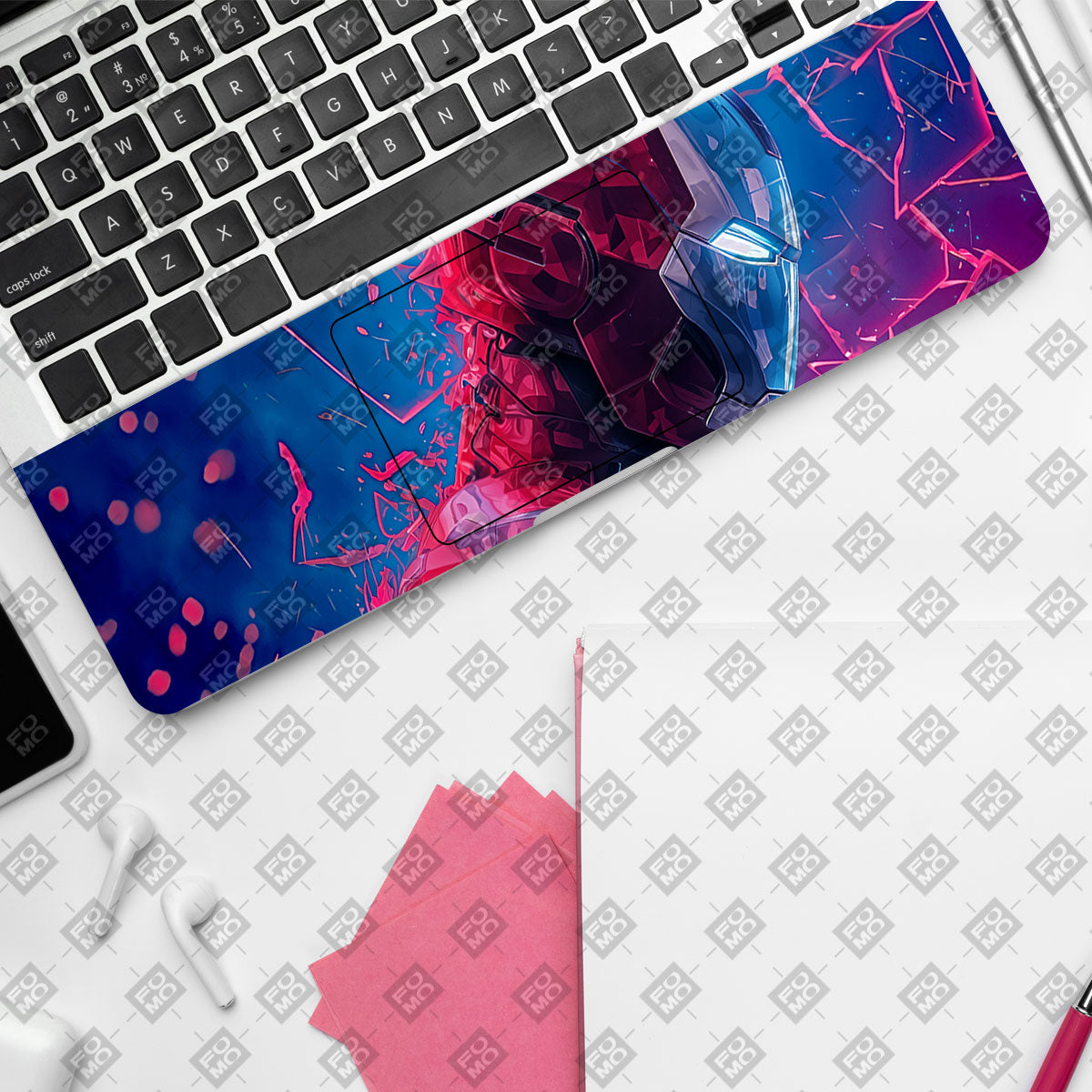 Iron Man Neon Tech Comic Laptop Skin