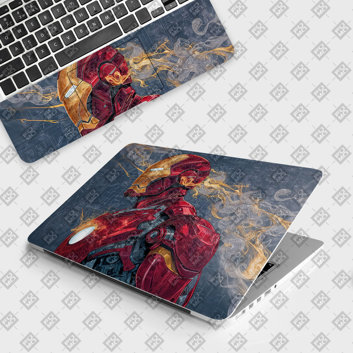Iron Man Blueprint Comic Laptop Skin