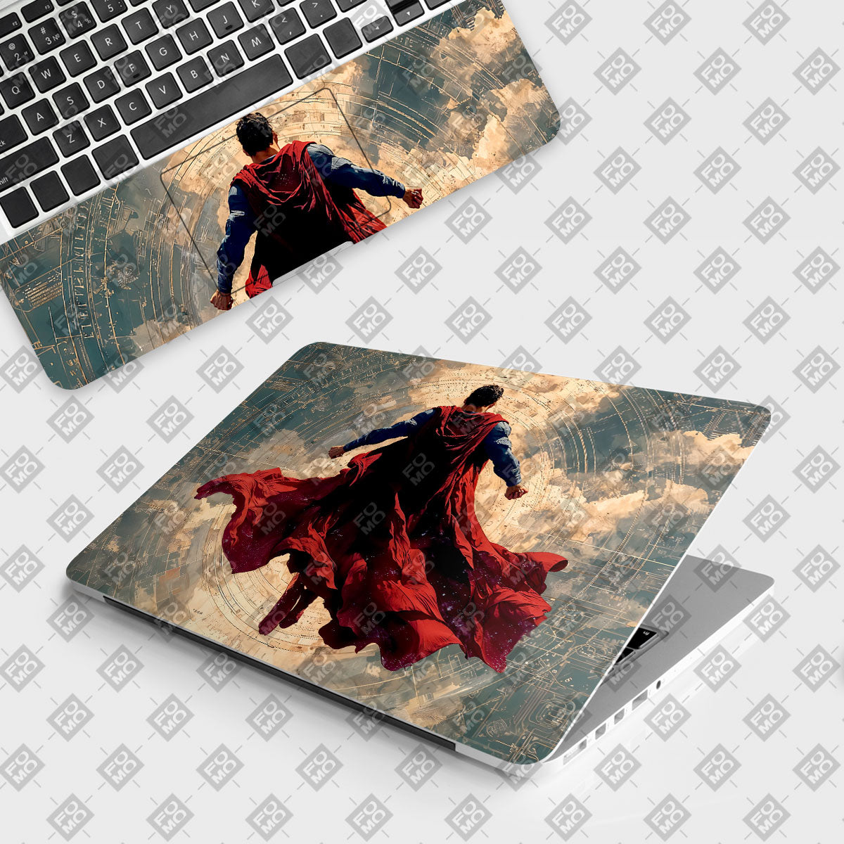 Superman Ascends Comic Laptop Skin