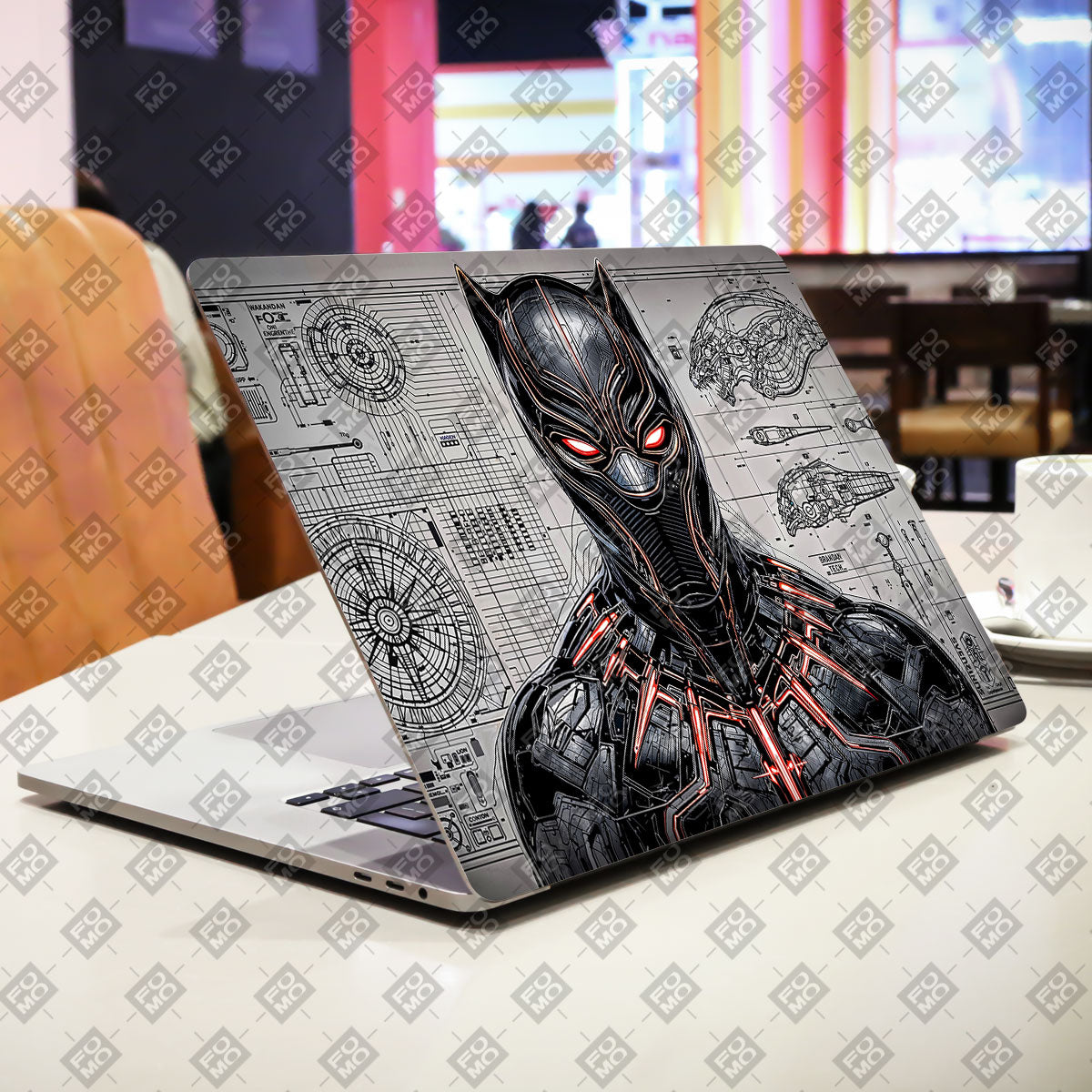 Black Panther Vibranium Tech Comic Laptop Skin