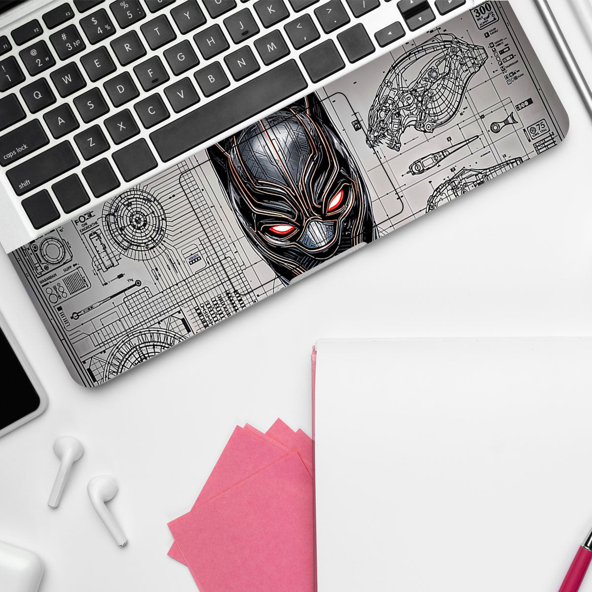 Black Panther Vibranium Tech Comic Laptop Skin