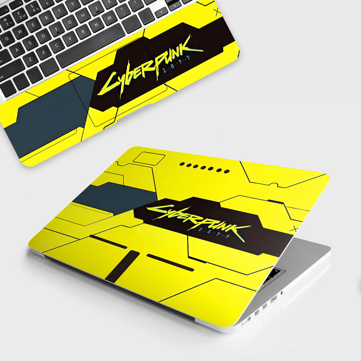 Cyberpunk Yellow Schematic Laptop Skin