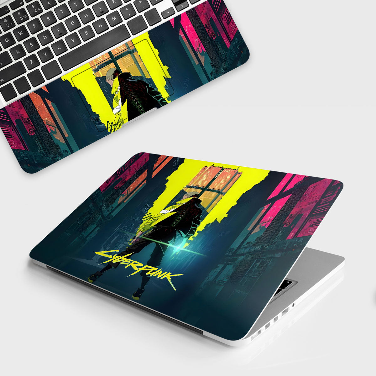 Cyberpunk Back Alley Rebel Laptop Skin