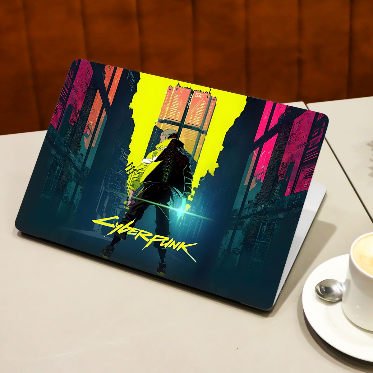 Cyberpunk Back Alley Rebel Laptop Skin